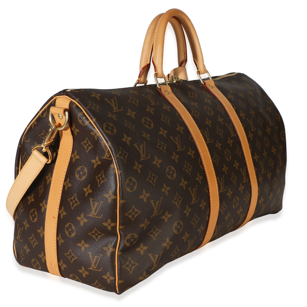 Louis Vuitton Monogram Canvas Keepall Bandouliere 50 Handbag 3