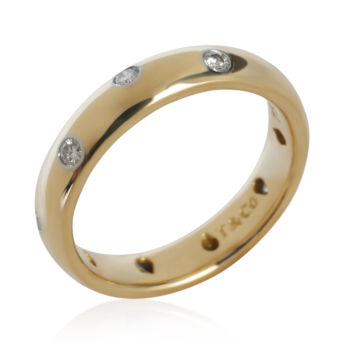 Tiffany & Co. Yellow Gold & Platinum Diamond Etoile Band 3