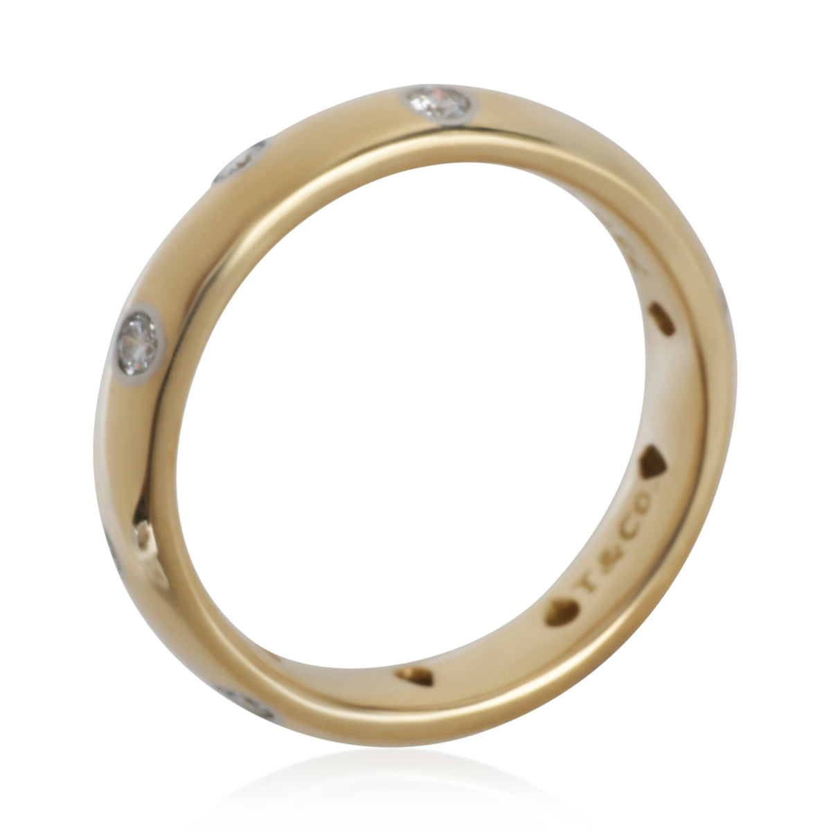 Tiffany & Co. Yellow Gold & Platinum Diamond Etoile Band 4