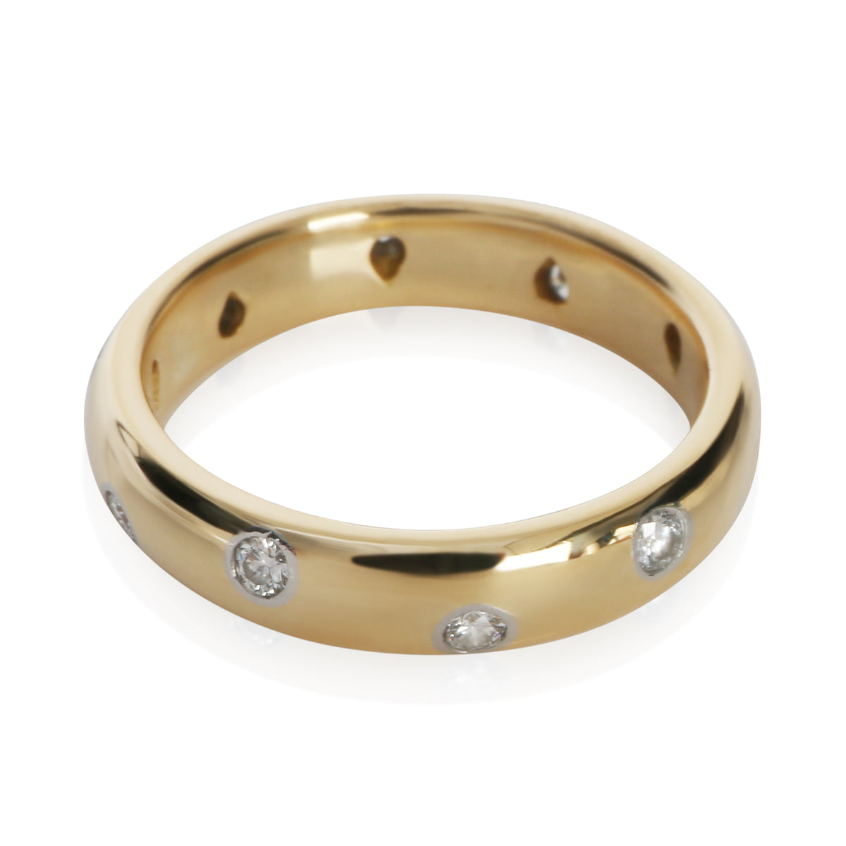 Tiffany & Co. Yellow Gold & Platinum Diamond Etoile Band 2