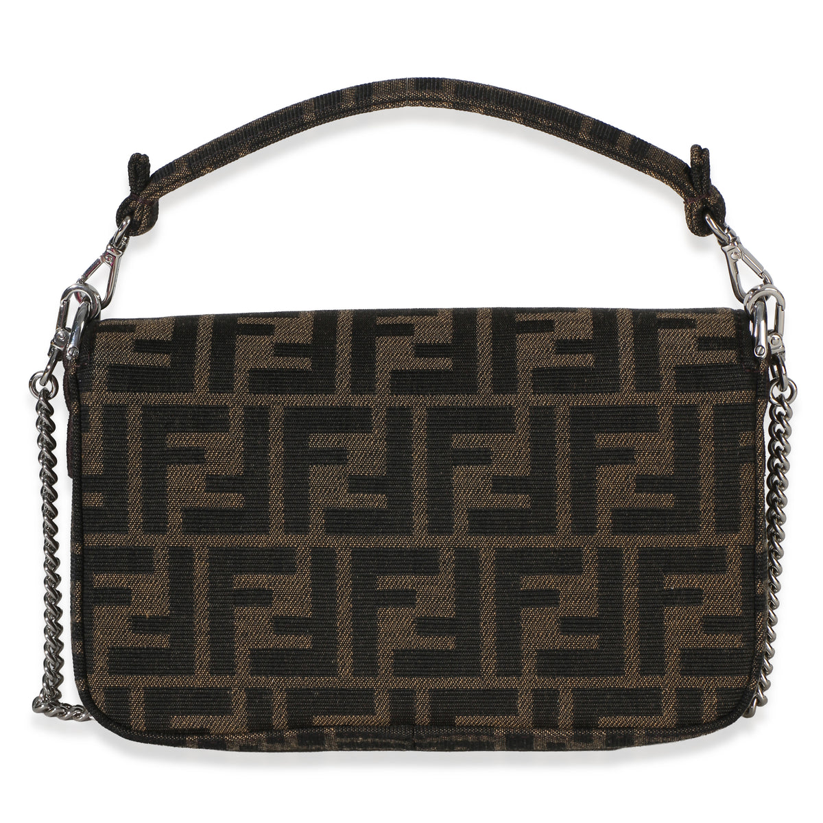 Fendi X FRGMT X POKEMON Brown FF Jacquard Fabric Dratini Mini Baguette Bag Handbag 4