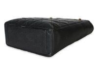 Chanel Black Quilted Caviar Petit Shopping Tote Handbag 6
