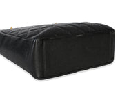 Chanel Black Quilted Caviar Petit Shopping Tote Handbag 7