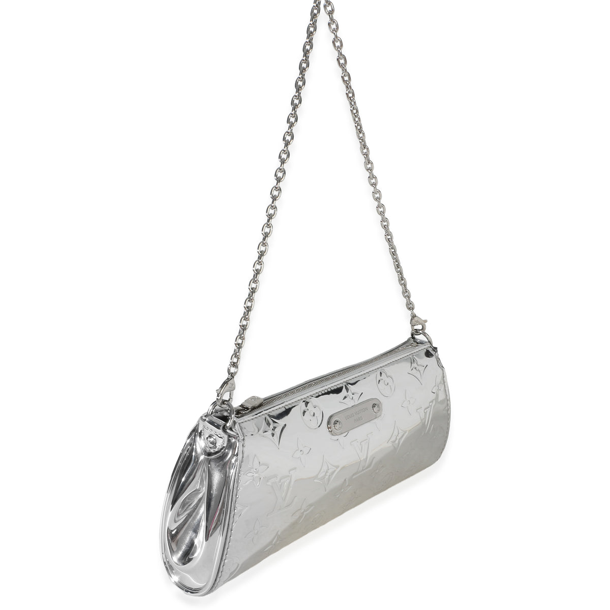 Louis Vuitton Silver Monogram Miroir Pochette Eva Handbag 3