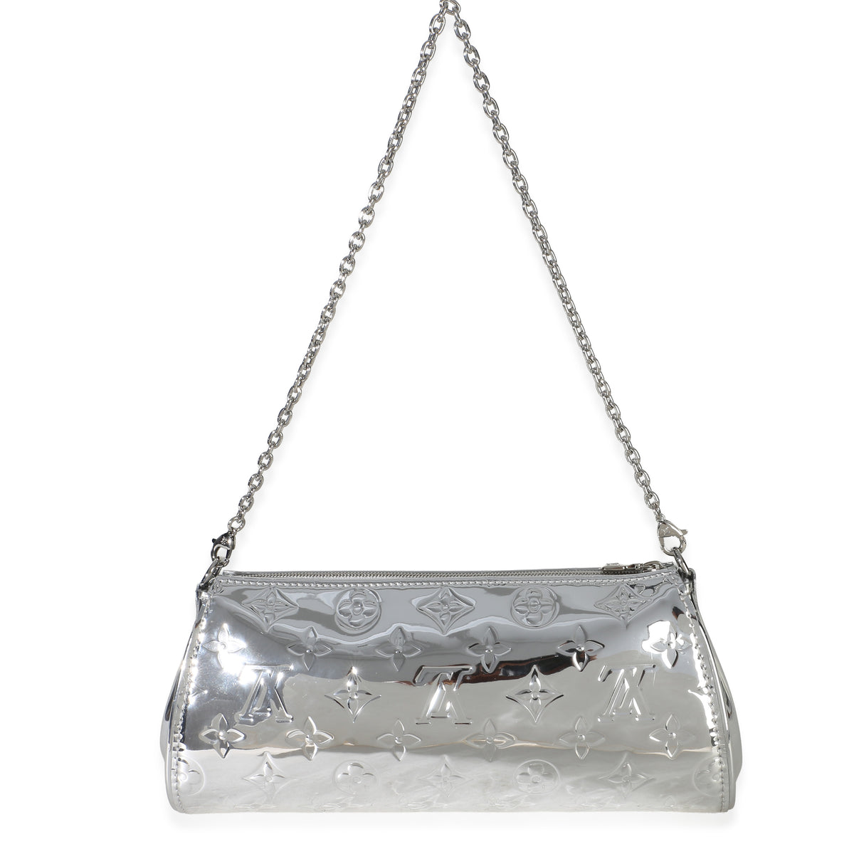 Louis Vuitton Silver Monogram Miroir Pochette Eva Handbag 4