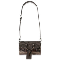 Louis Vuitton Gunmetal Mirror Monogram Heritage Keepall Bandouliere 25 Handbag 8
