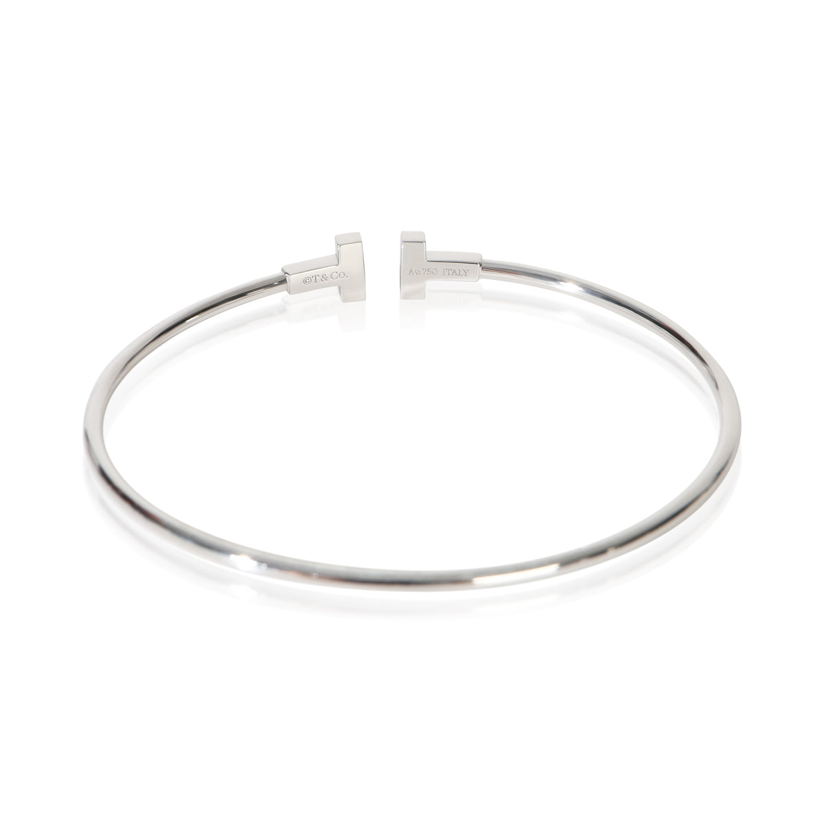 Tiffany & Co. White Gold  Tiffany T Narrow Bracelet 2