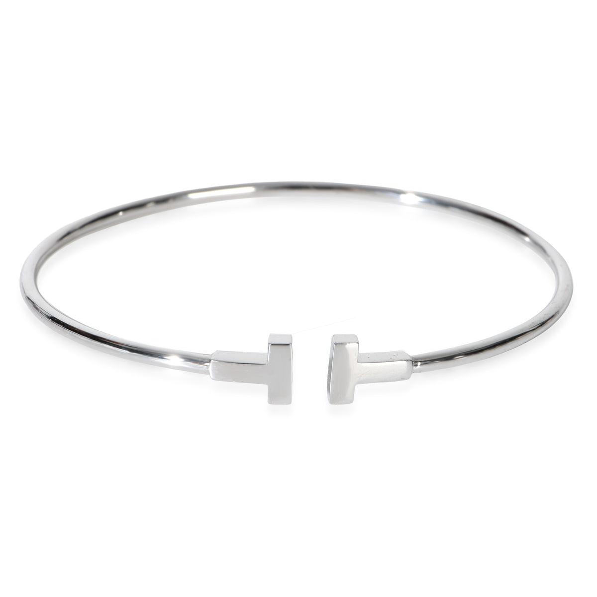 Tiffany & Co. White Gold  Tiffany T Narrow Bracelet fv