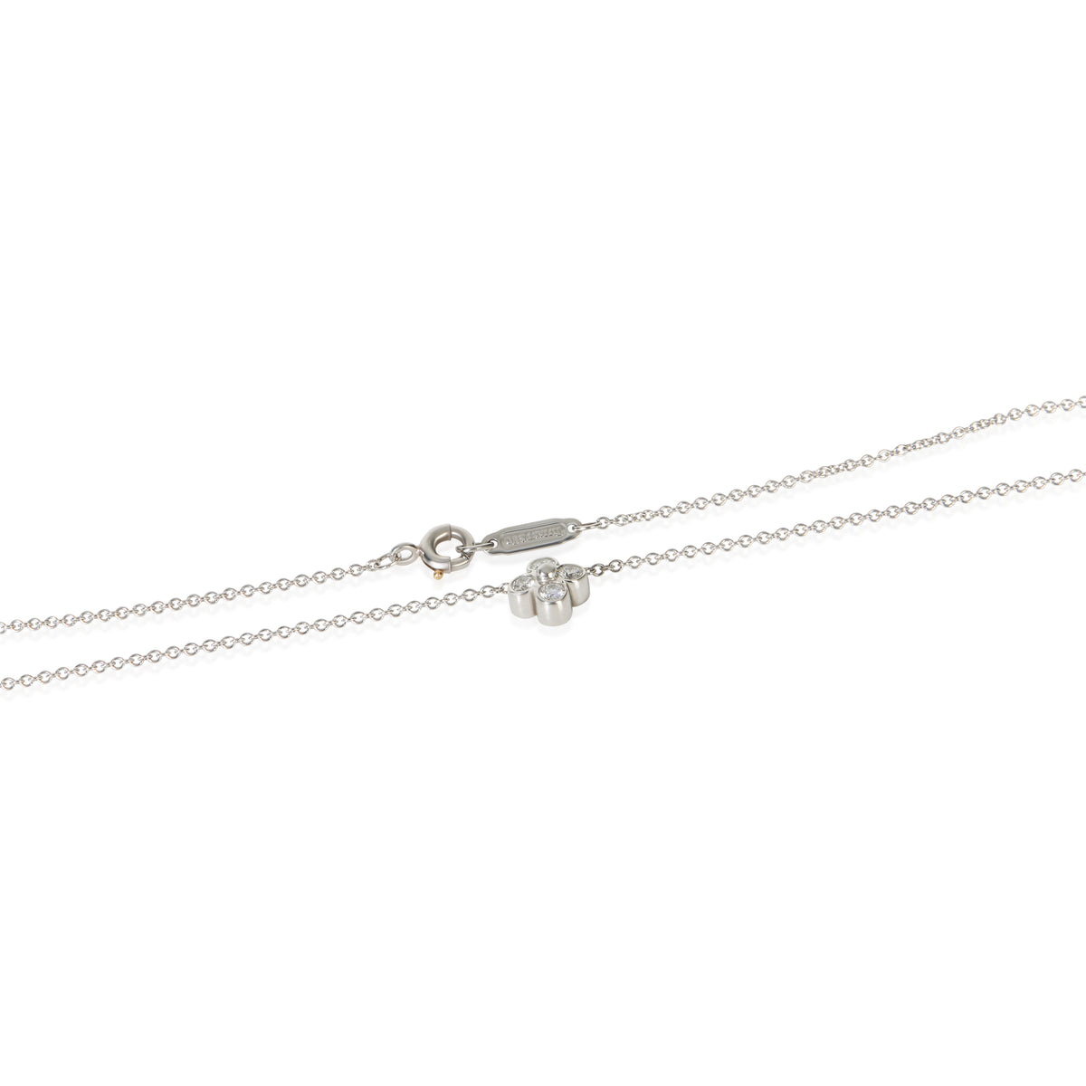 Tiffany & Co. Platinum Diamond Lace Pendant 2