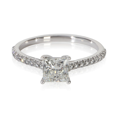 Tiffany & Co. 0.83 ct Princess Diamond Novo Engagement Ring fv