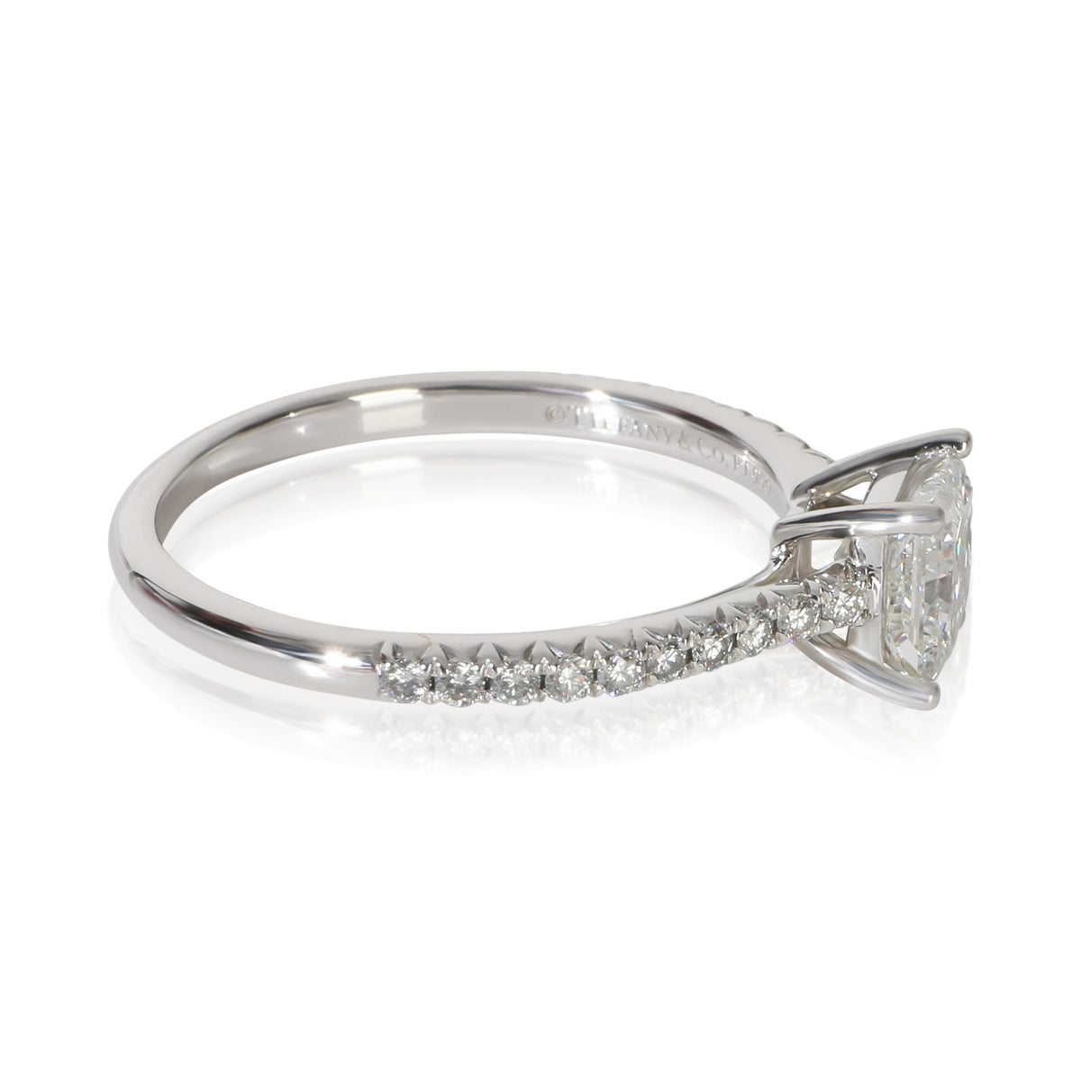 Tiffany & Co. 0.83 ct Princess Diamond Novo Engagement Ring 2