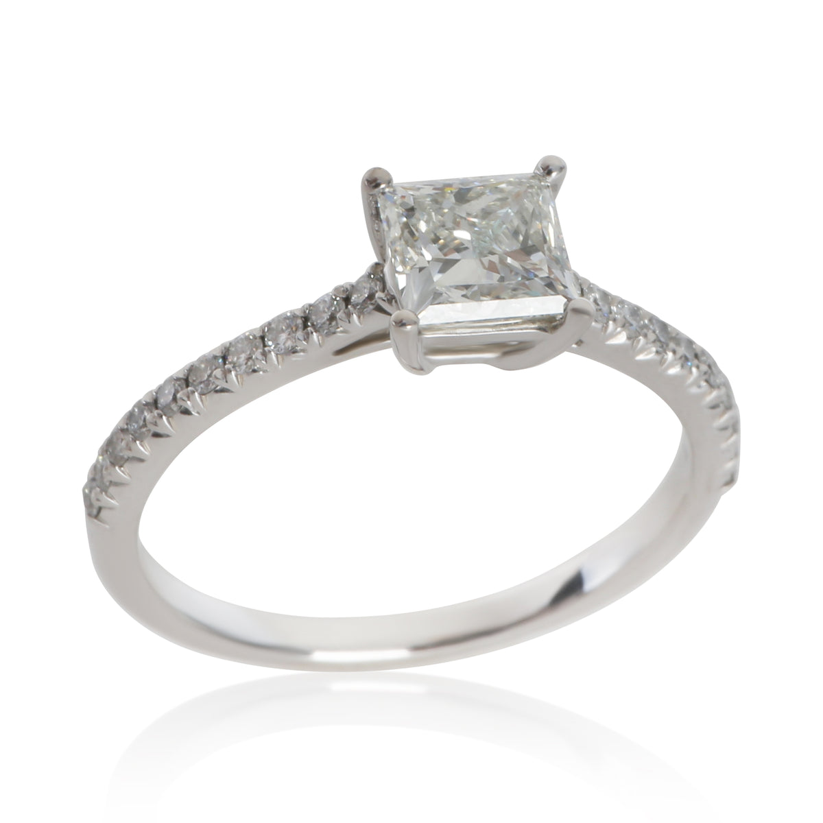 Tiffany & Co. 0.83 ct Princess Diamond Novo Engagement Ring 5