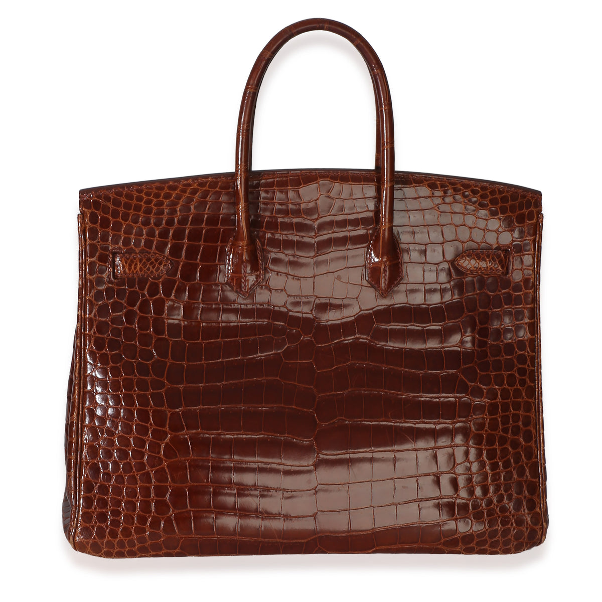 Hermès Miel Shiny Porosus Crocodile Birkin 35 GHW Handbag 4