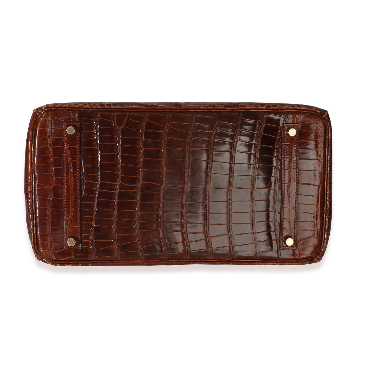 Hermès Miel Shiny Porosus Crocodile Birkin 35 GHW Handbag 5