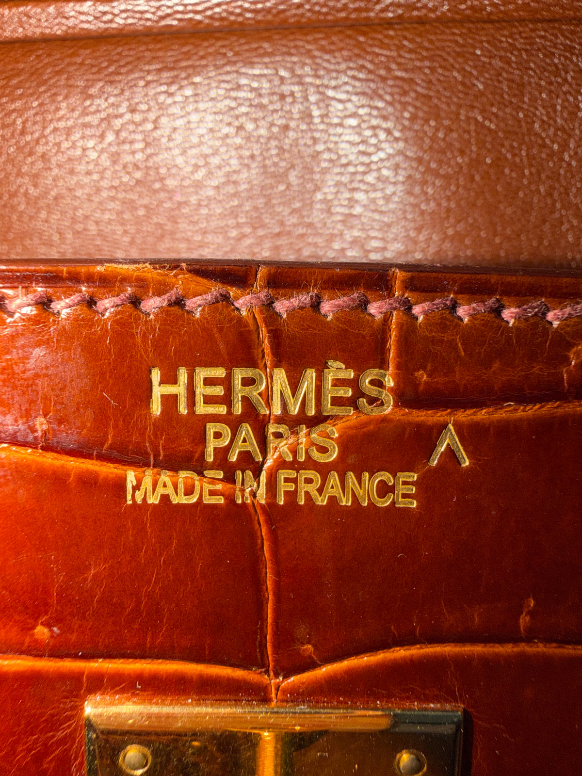 Hermès Miel Shiny Porosus Crocodile Birkin 35 GHW Handbag ad4