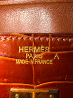 Hermès Miel Shiny Porosus Crocodile Birkin 35 GHW Handbag ad4