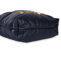 Chanel Navy Quilted Calfskin  22 Mini Hobo Handbag 8