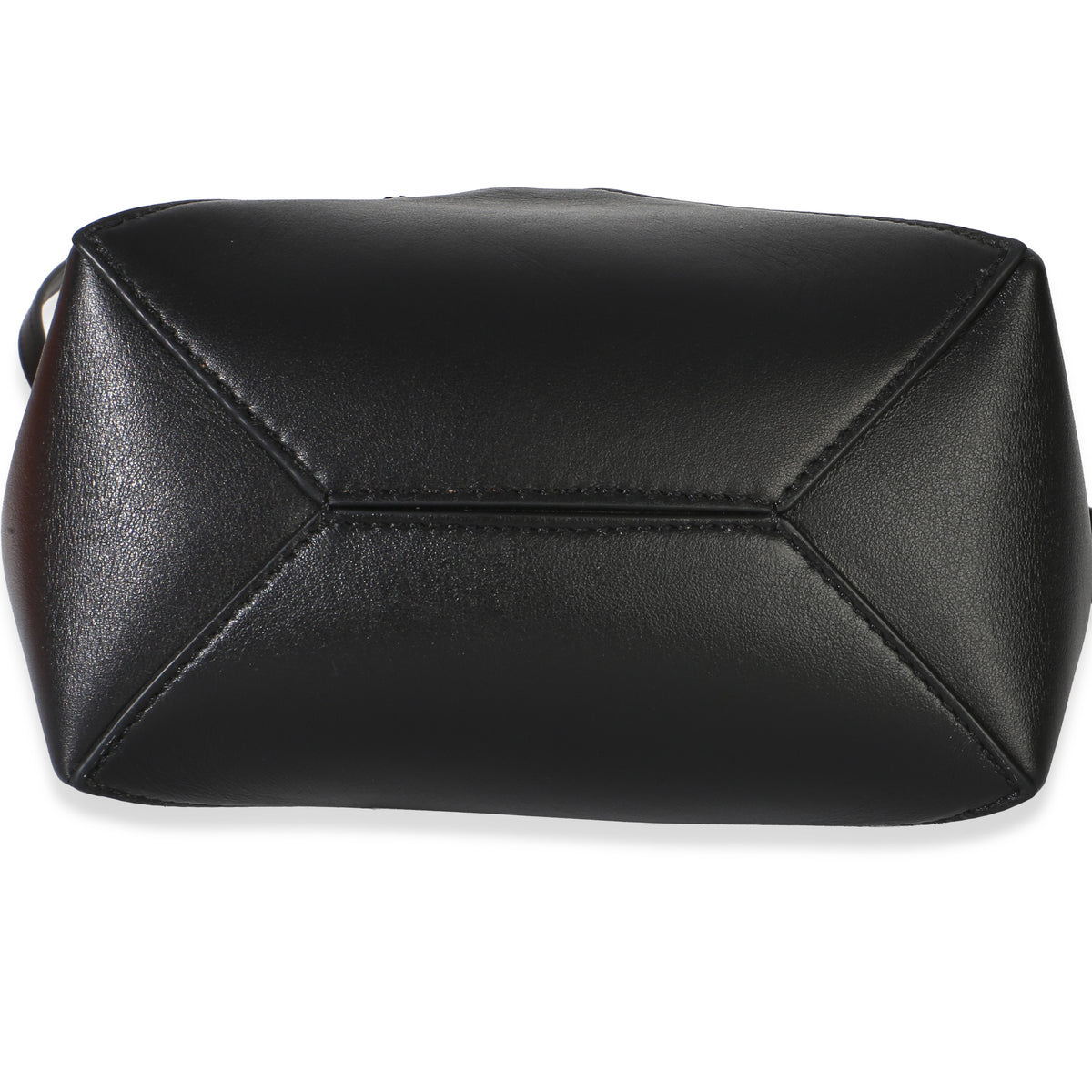 Loewe Black Shiny Calfskin Mini Puzzle Fold Tote Handbag 2