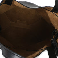 Loewe Black Shiny Calfskin Mini Puzzle Fold Tote Handbag 4
