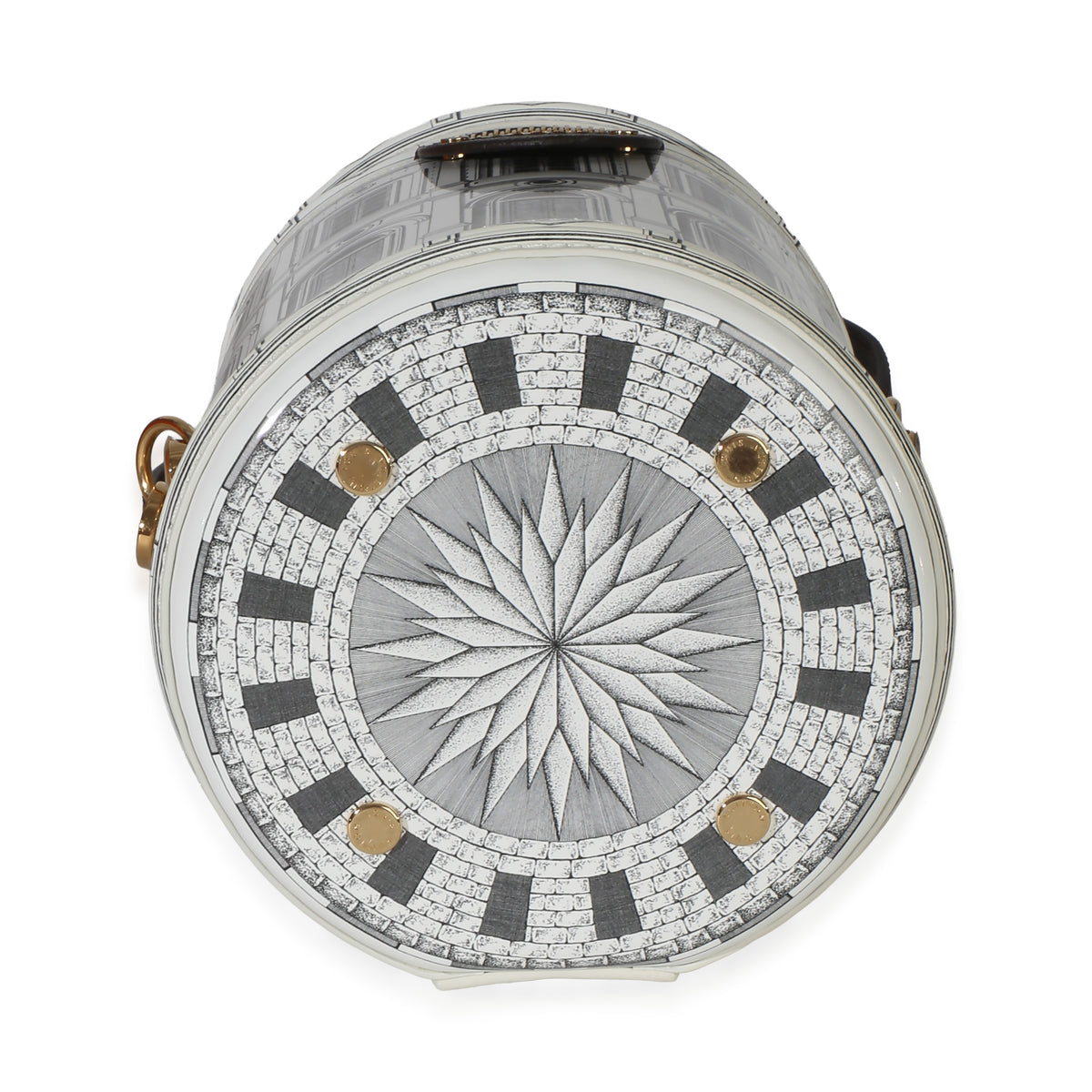 Louis Vuitton Patent Monogram X FORNASETTI Architettura Cannes Handbag 5