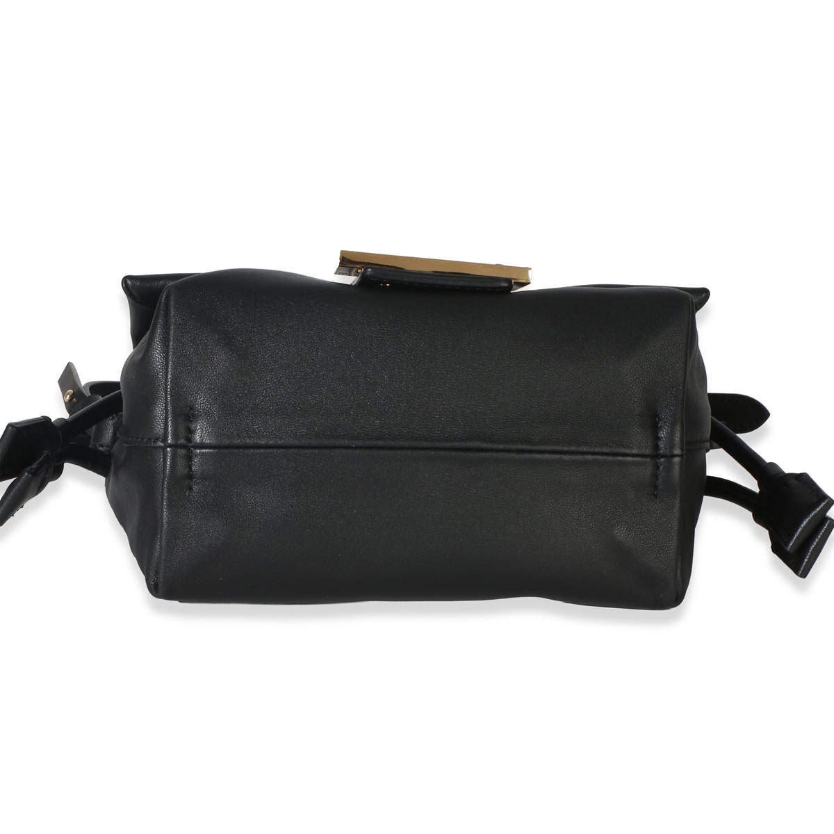 Fendi Black Nappa Small Mamma Baguette Handbag 3