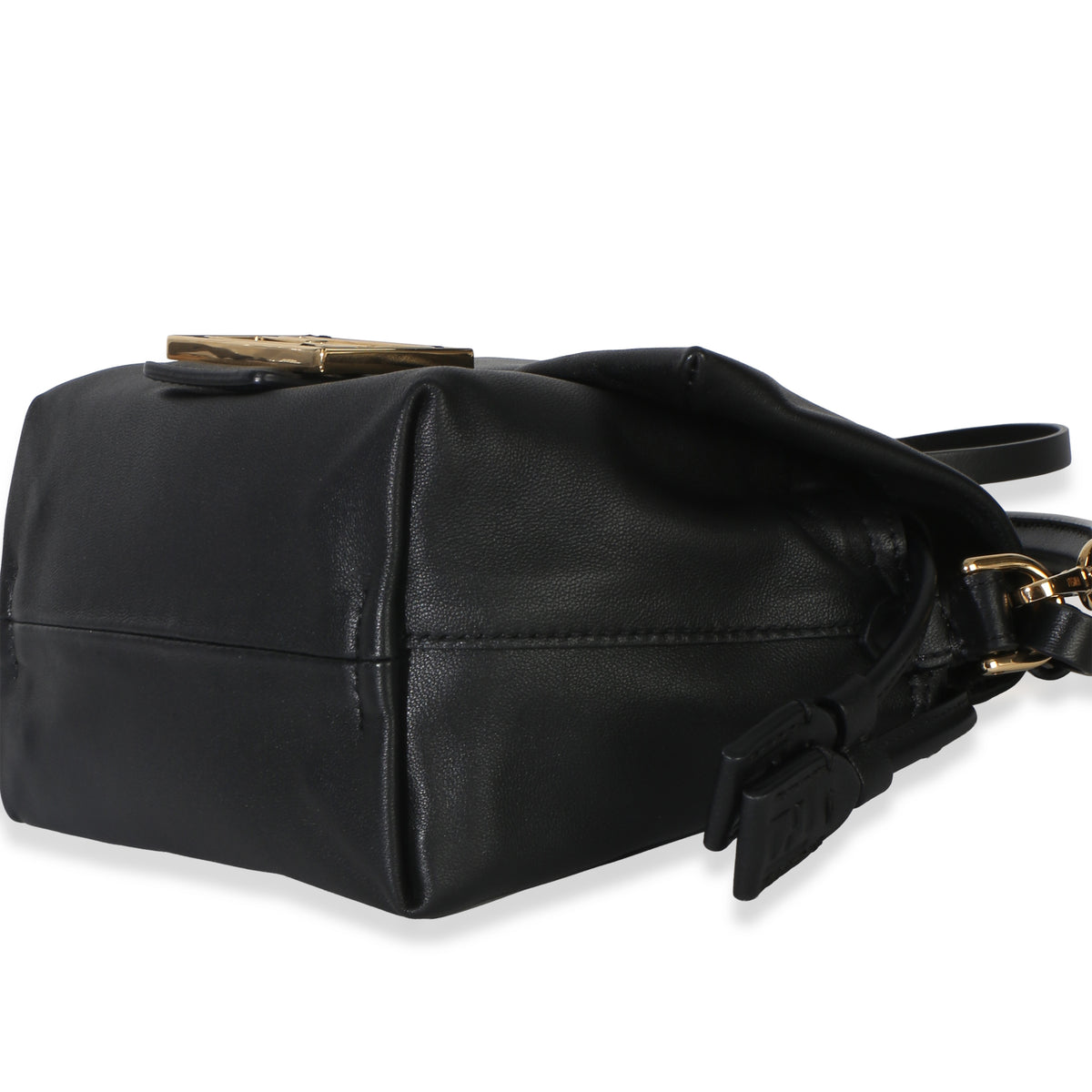 Fendi Black Nappa Small Mamma Baguette Handbag 5