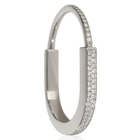 Tiffany & Co. White Gold Diamond Lock Bracelet 2