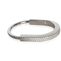 Tiffany & Co. White Gold Diamond Lock Bracelet 4