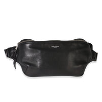 Saint Laurent Black Smooth Calfskin Marsupio Belt Bag Handbag fv