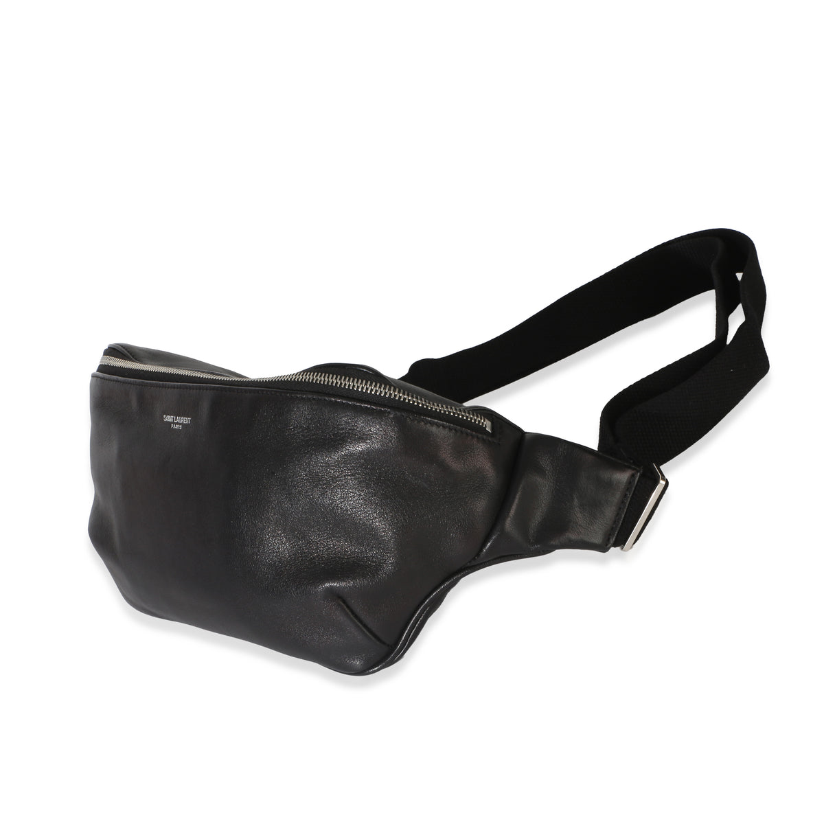 Saint Laurent Black Smooth Calfskin Marsupio Belt Bag Handbag 2