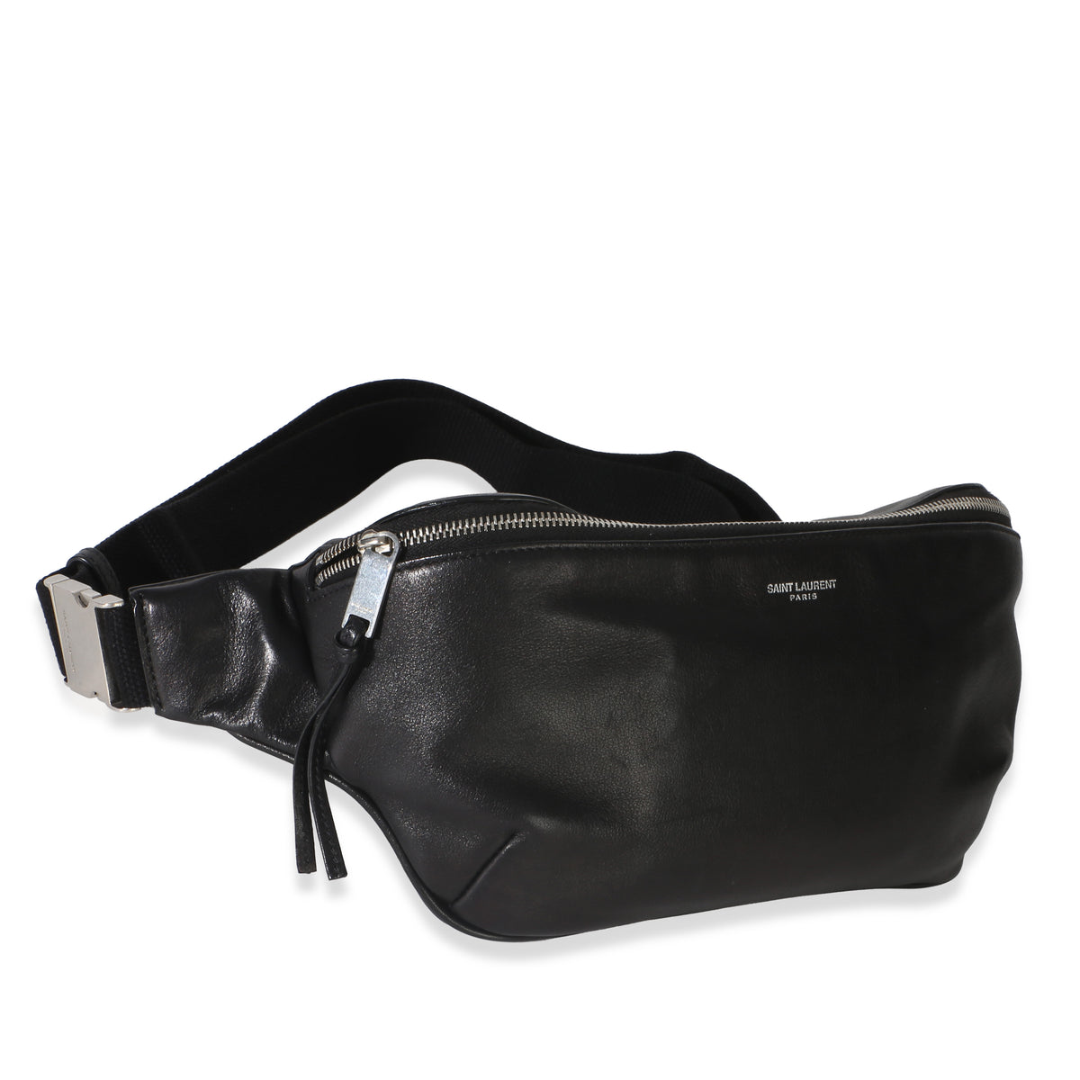 Saint Laurent Black Smooth Calfskin Marsupio Belt Bag Handbag 3