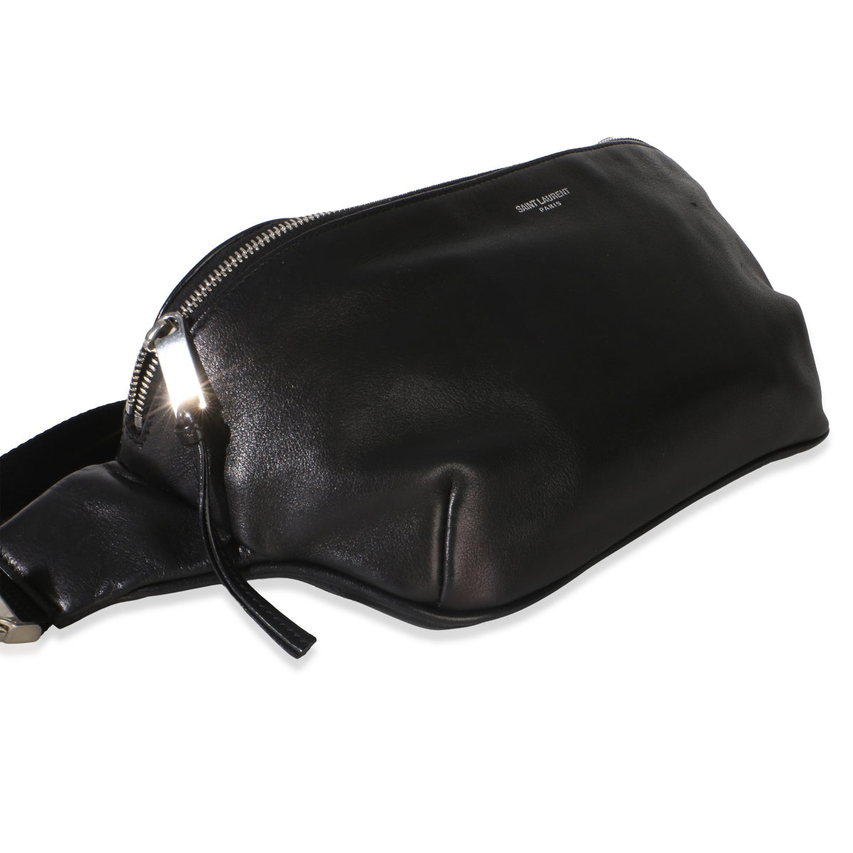 Saint Laurent Black Smooth Calfskin Marsupio Belt Bag Handbag 7