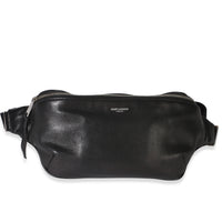Saint Laurent Black Smooth Calfskin Marsupio Belt Bag Handbag fv
