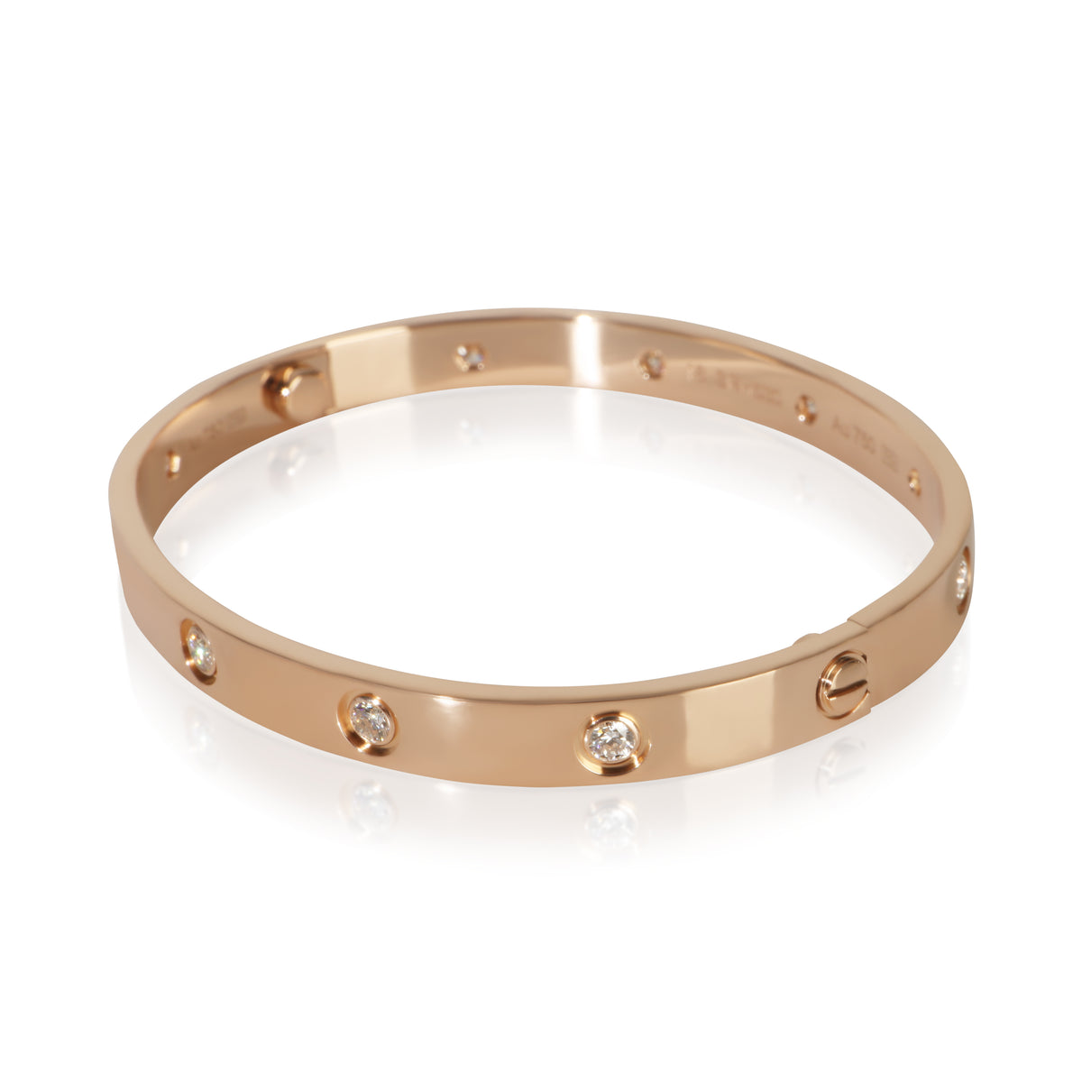 Cartier Rose Gold Diamond Love Bracelet 2