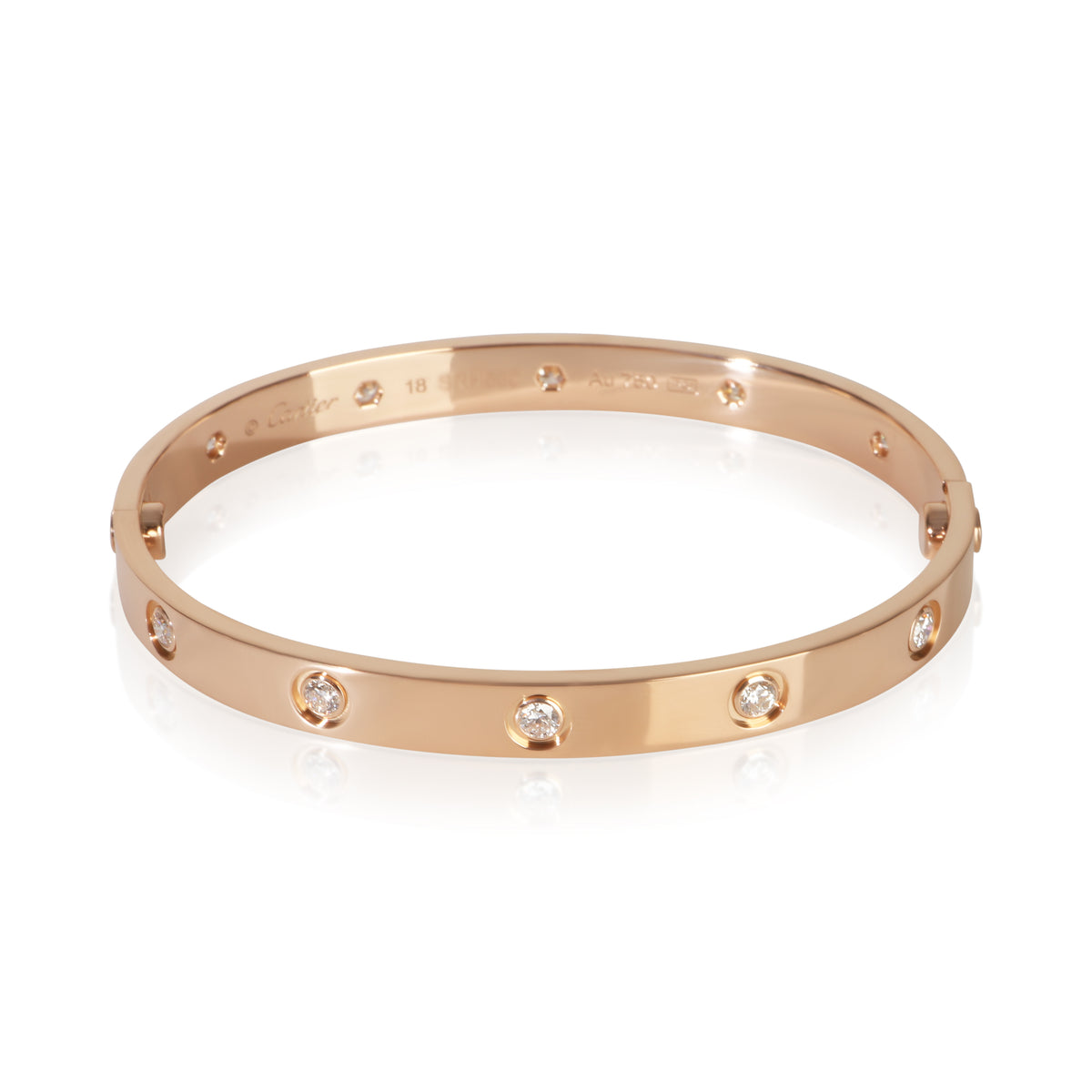 Cartier Rose Gold Diamond Love Bracelet 5