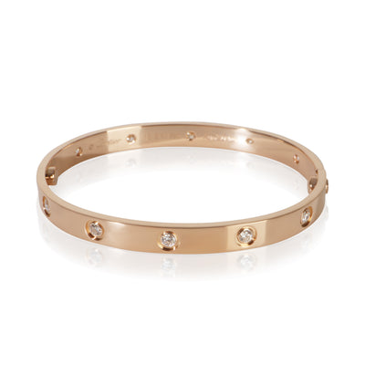 Cartier Rose Gold Diamond Love Bracelet fv