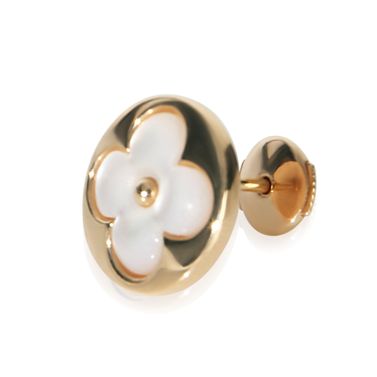 Louis Vuitton Rose Gold Mother Of Pearl Color Blossom BB Sun Single Earring 2