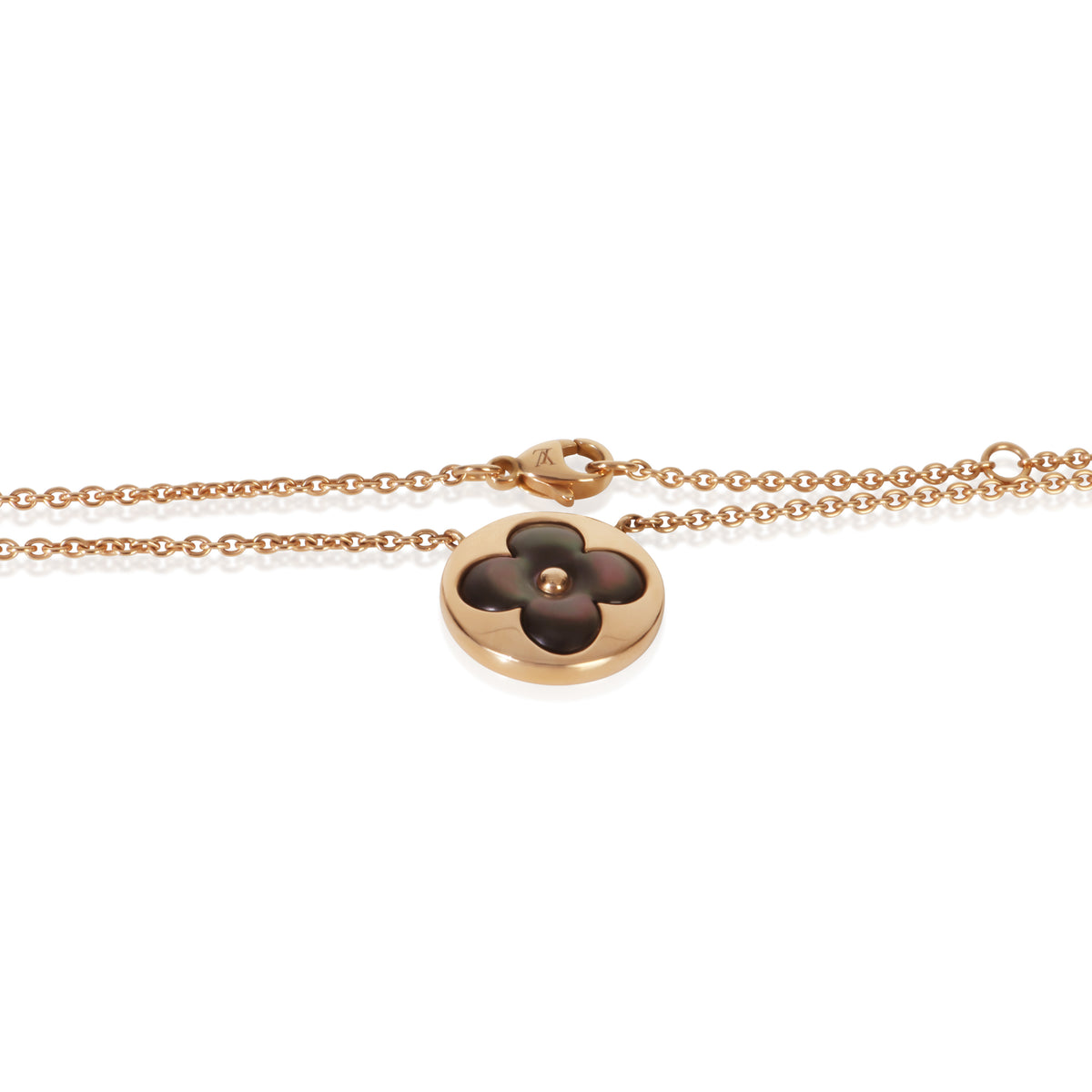 Louis Vuitton Rose Gold Mother Of Pearl Color Blossom Sun Pendant 2