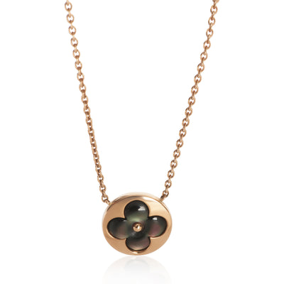 Louis Vuitton Rose Gold Mother Of Pearl Color Blossom Sun Pendant fv