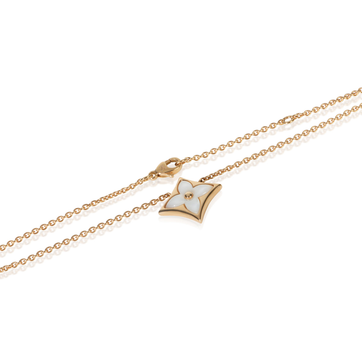 Louis Vuitton Rose Gold Mother Of Pearl Color Blossom Star Pendant 2