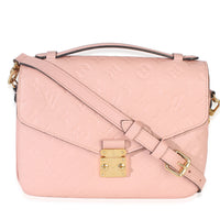 Louis Vuitton Light Pink Monogram Empreinte Pochette Metis Handbag fv