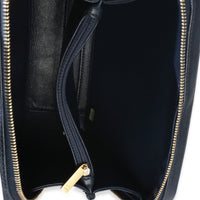 Chanel Navy Quilted Caviar Medium Filigree Vanity Case Handbag 8