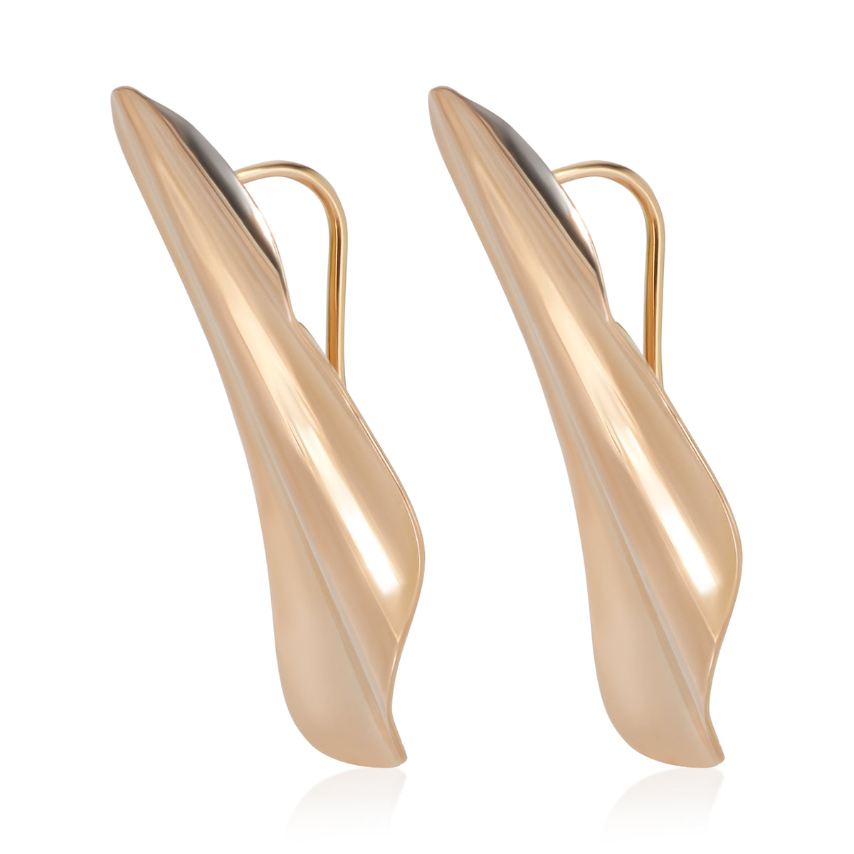 Tiffany & Co. Rose Gold  Elsa Peretti Small Model High Tide Earrings fv
