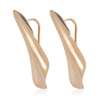 Tiffany & Co. Rose Gold  Elsa Peretti Small Model High Tide Earrings fv