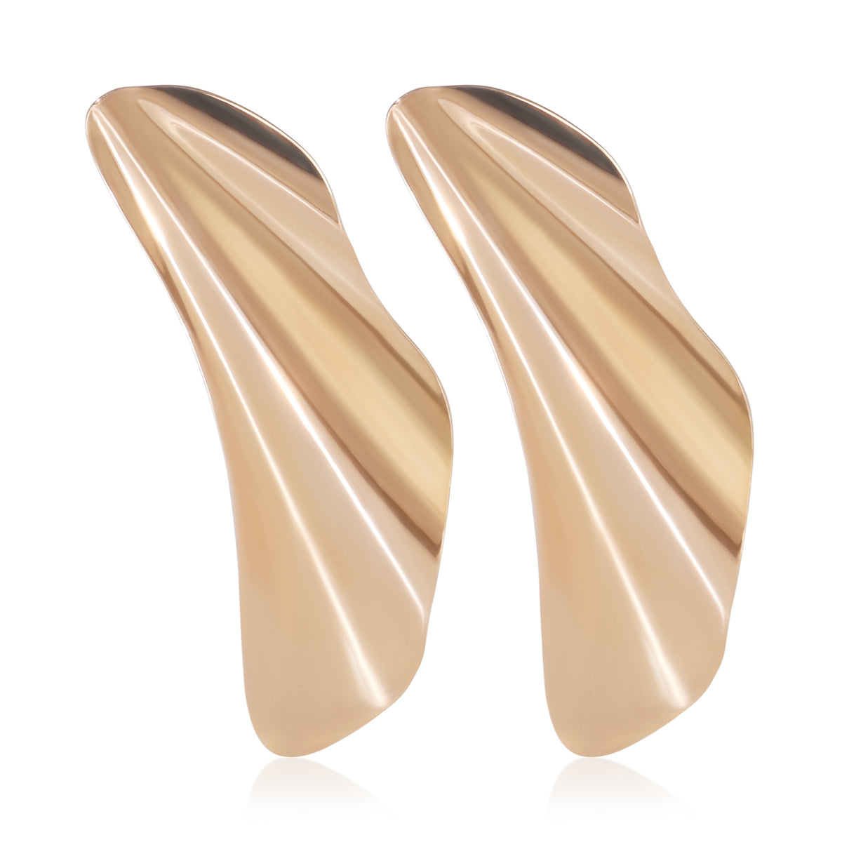 Tiffany & Co. Rose Gold  Elsa Peretti Small Model High Tide Earrings 2