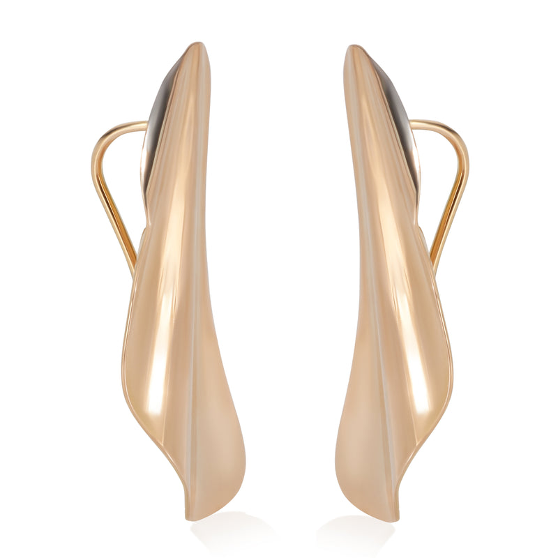 Tiffany & Co. Rose Gold  Elsa Peretti Small Model High Tide Earrings fv