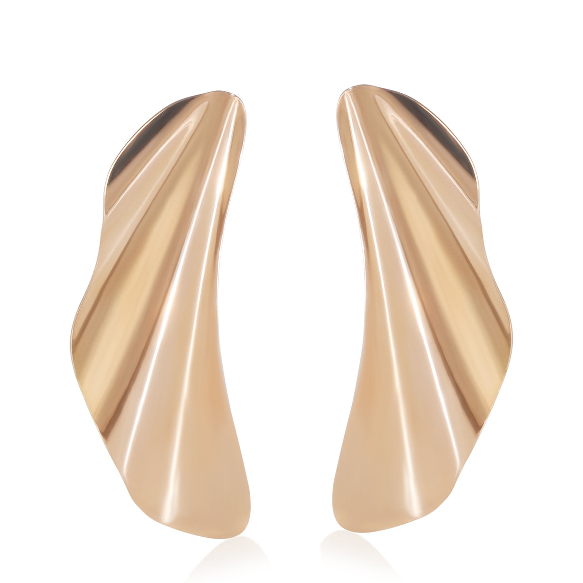 Tiffany & Co. Rose Gold  Elsa Peretti Small Model High Tide Earrings 2