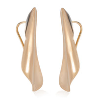 Tiffany & Co. Rose Gold  Elsa Peretti Small Model High Tide Earrings fv