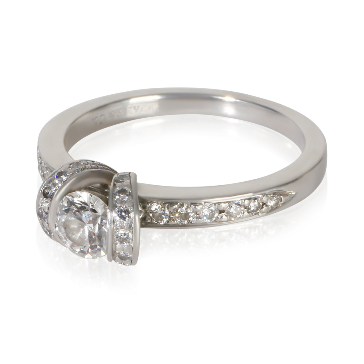 Tiffany & Co. 0.42 ct Round Brilliant Diamond Ribbon Engagement Ring 2