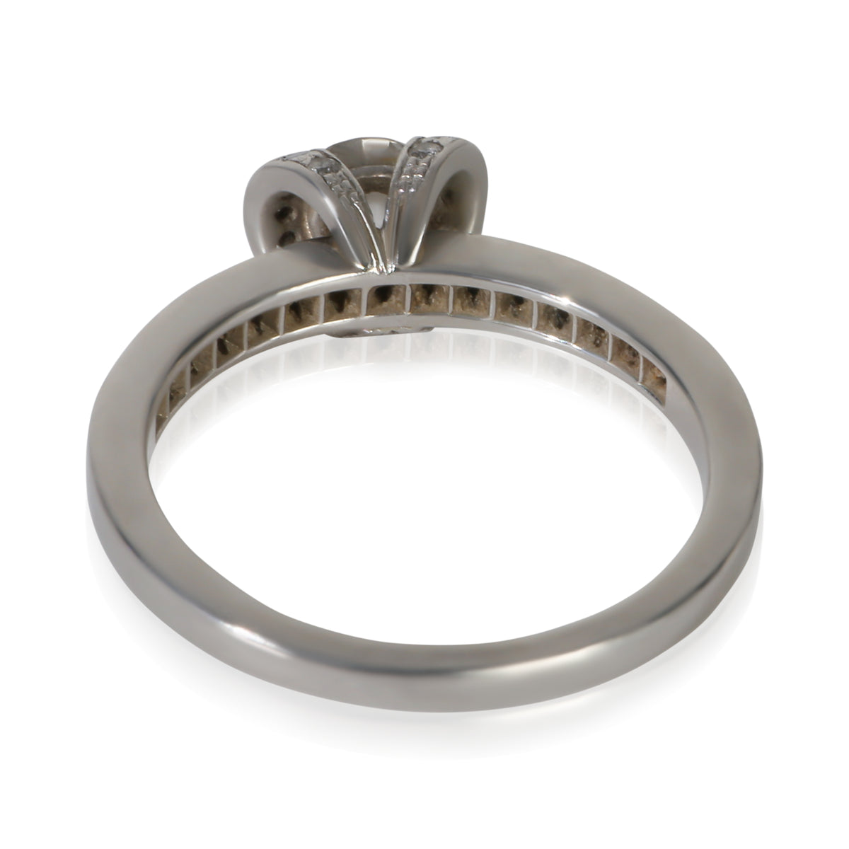 Tiffany & Co. 0.42 ct Round Brilliant Diamond Ribbon Engagement Ring 3